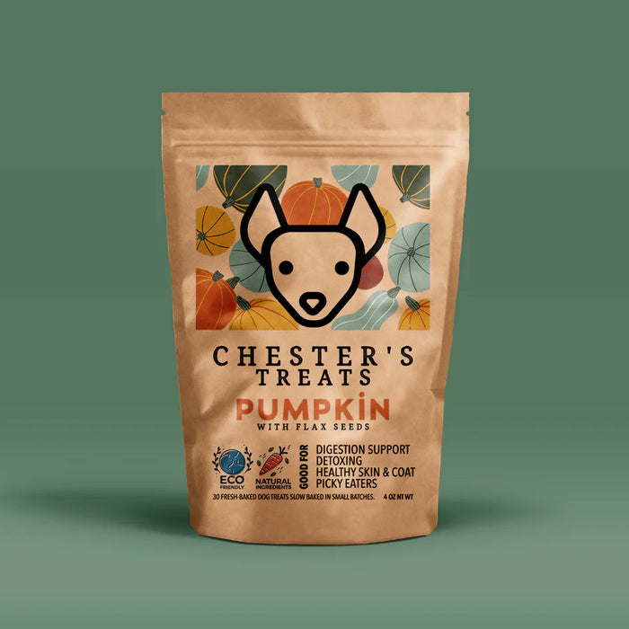Chester's Pumpkin and Flax Seed Dog Treats