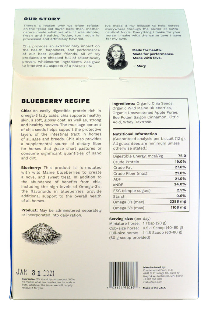 Blueberry Chia Omega-3 Support by StableFeed