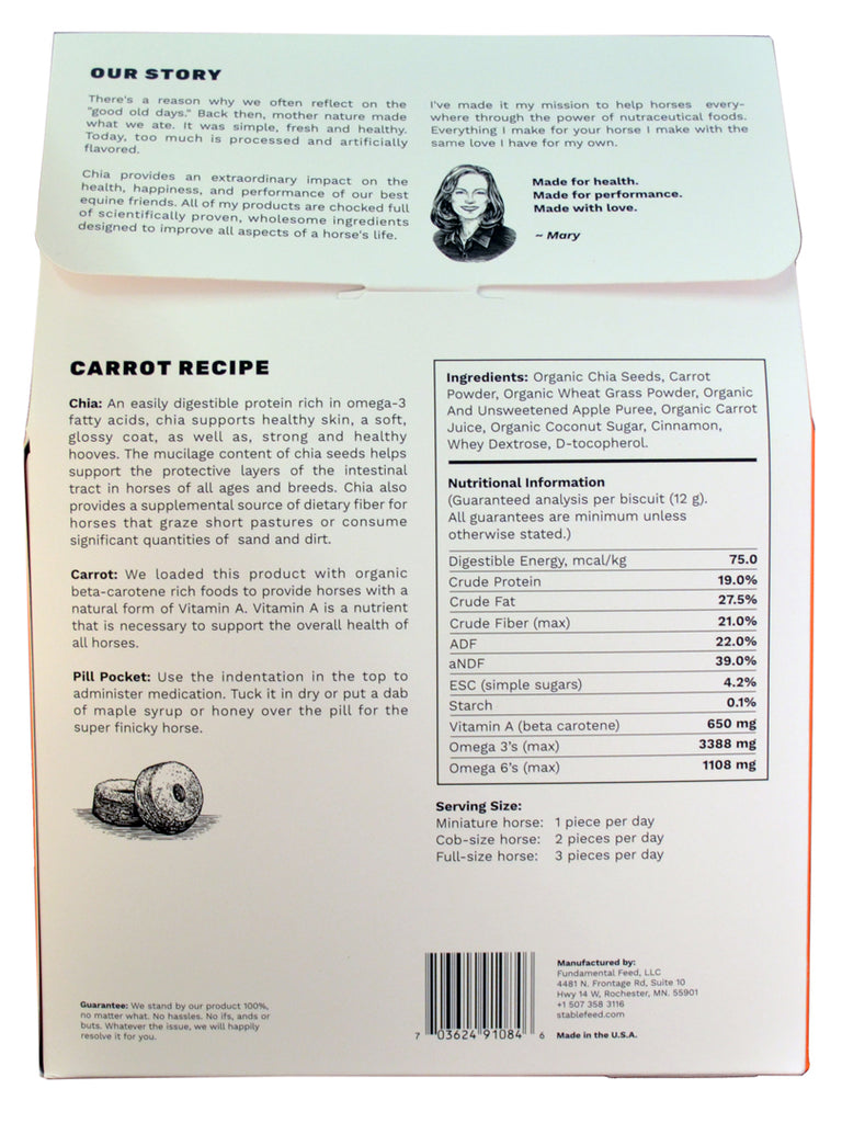 Carrot Chia Omega-3 Support by StableFeed