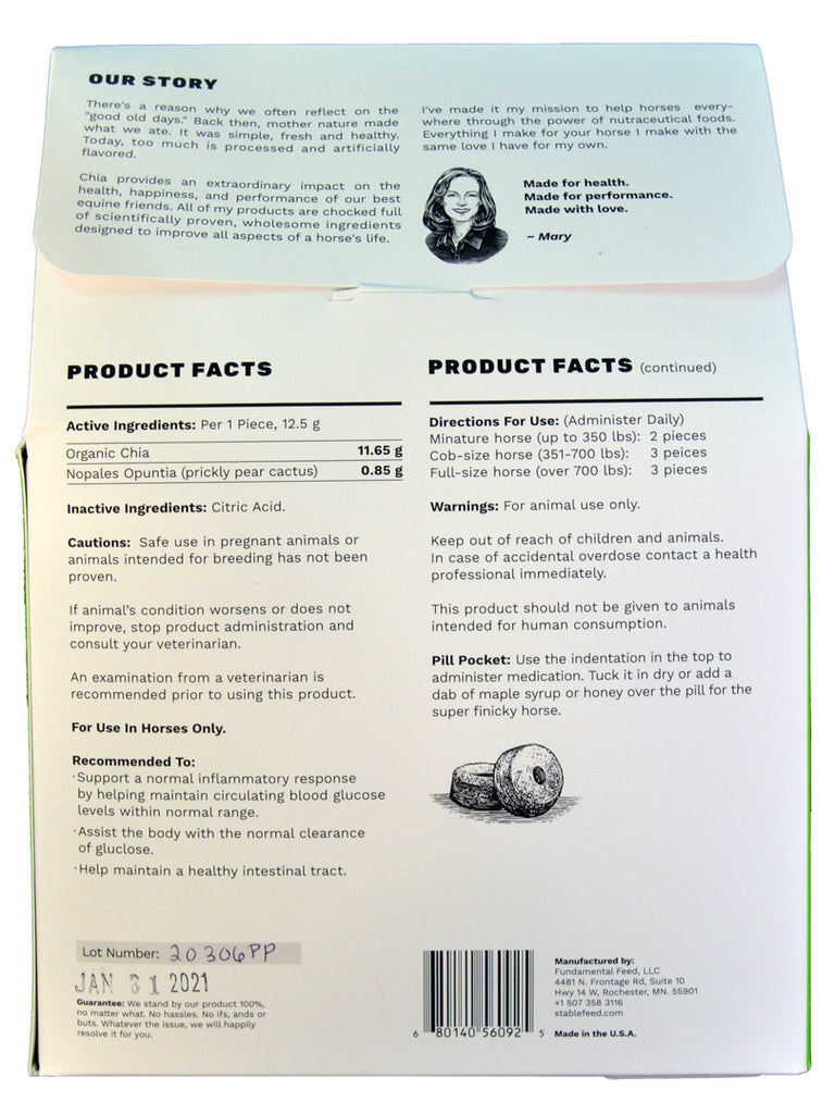 Prickly Pear Chia Glucose Support by StableFeed