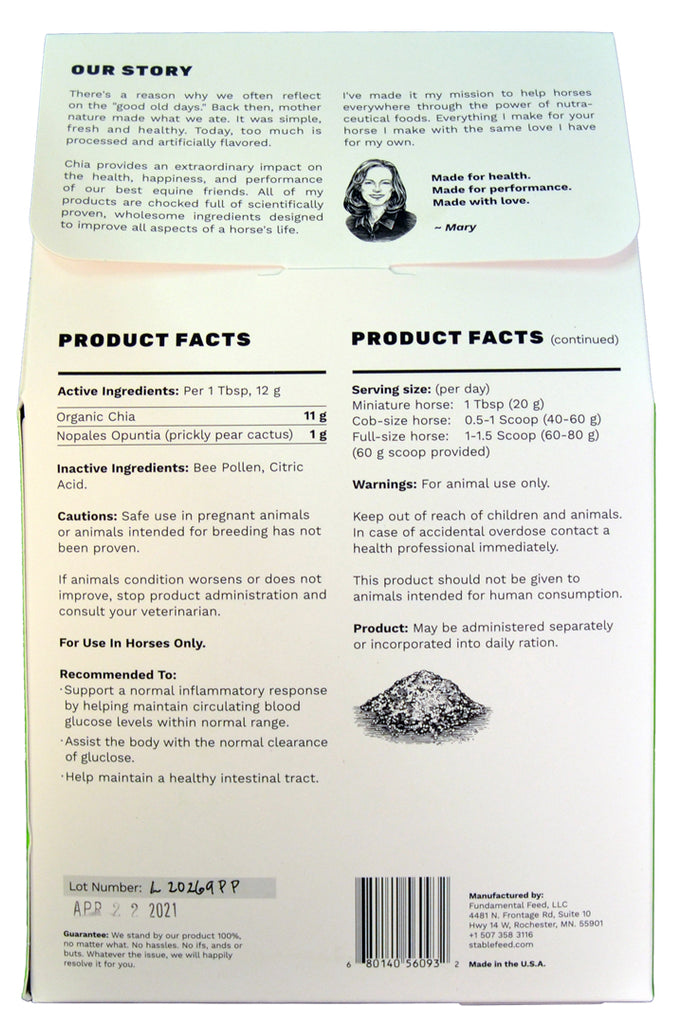 Prickly Pear Chia Glucose Support by StableFeed