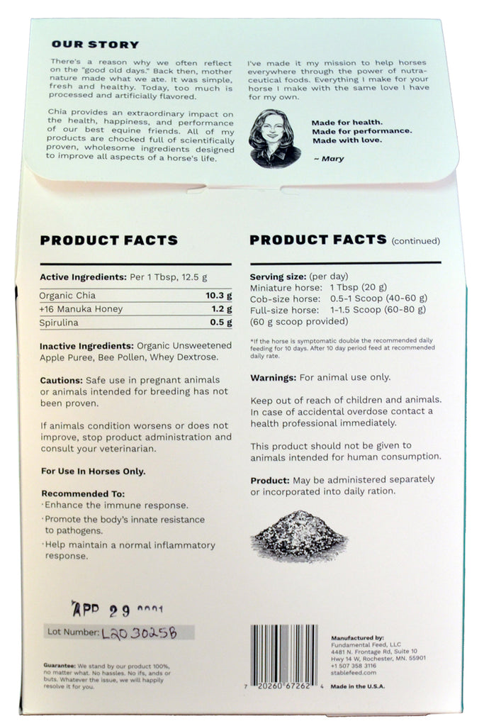 Spirulina Chia Immune Support by StableFeed