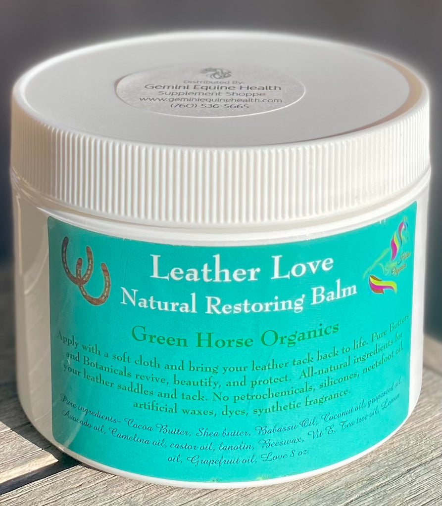 Green Horse Organics Leather Love Natural Restoring Balm (8 oz jar)