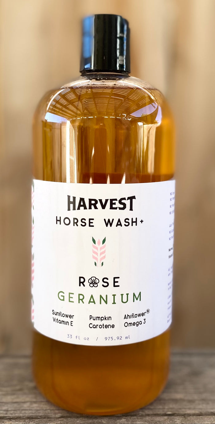 HARVEST Horse Wash+ (Rose Geranium)